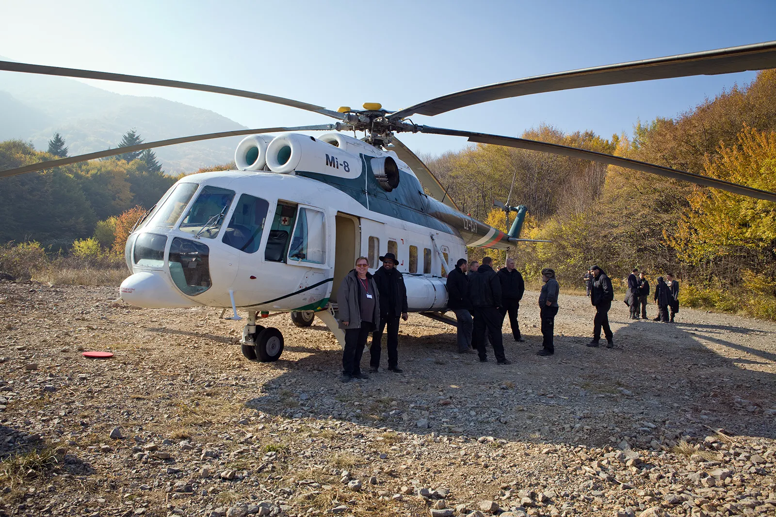 Production still from The Expendables 2 (2012)