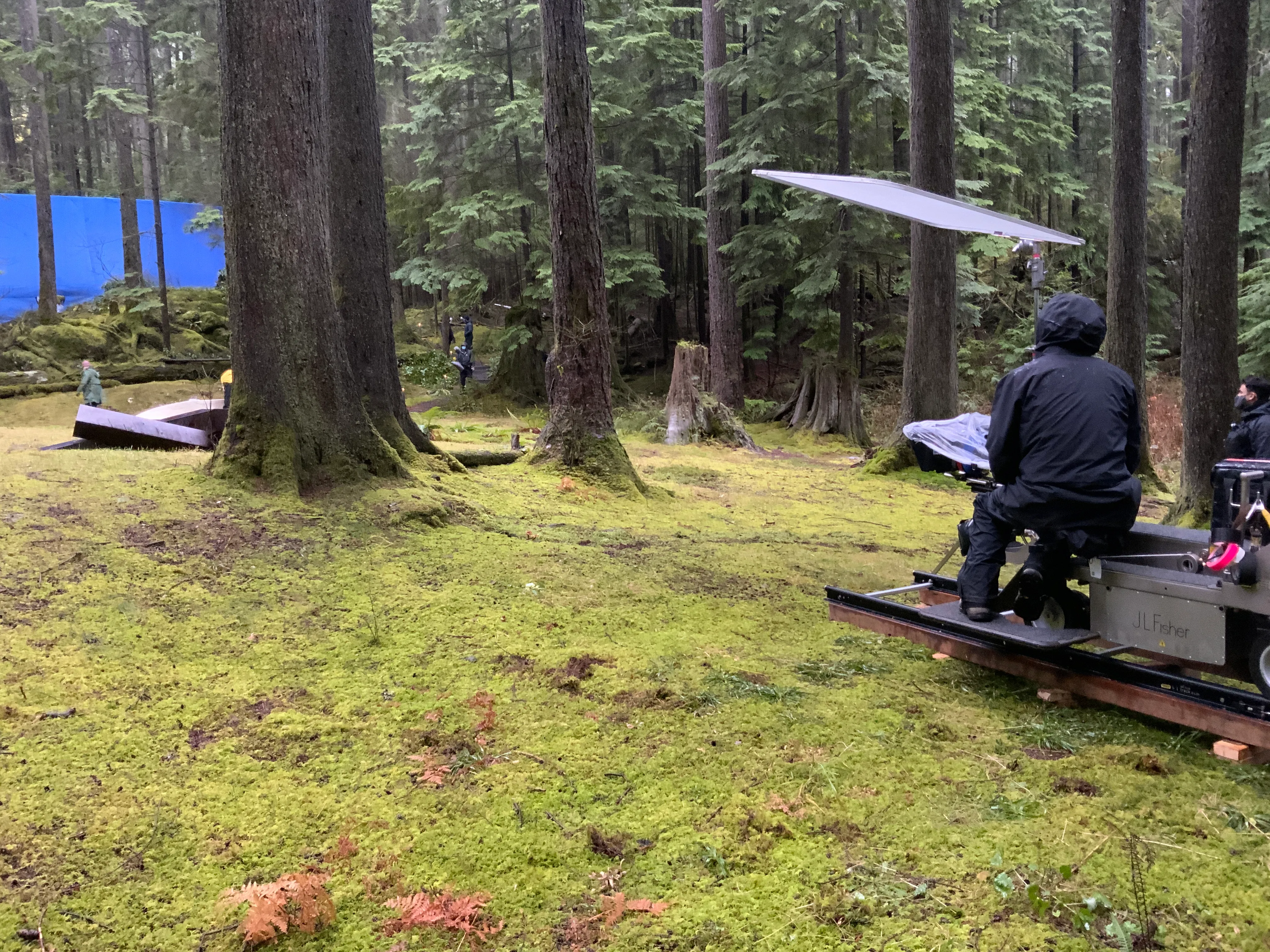 Production still from Swan Song (2021)